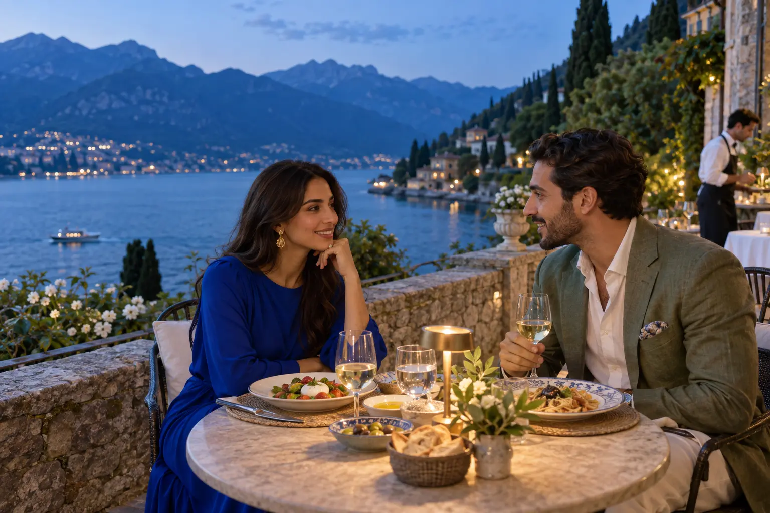 Private dinner overlooking Lake Como